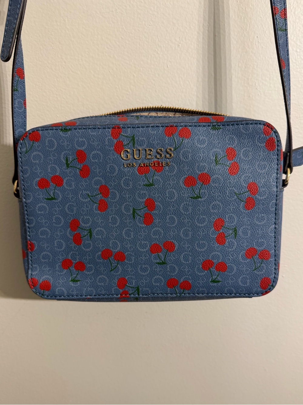 Guess Cherry Denim Crossbody Bag